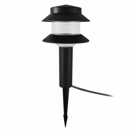 GLOWFLOW 0.5 watt Black Low Voltage LED Pagoda Light GL2513896